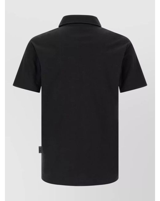 Philipp Plein Black Cotton Polo Shirt for men