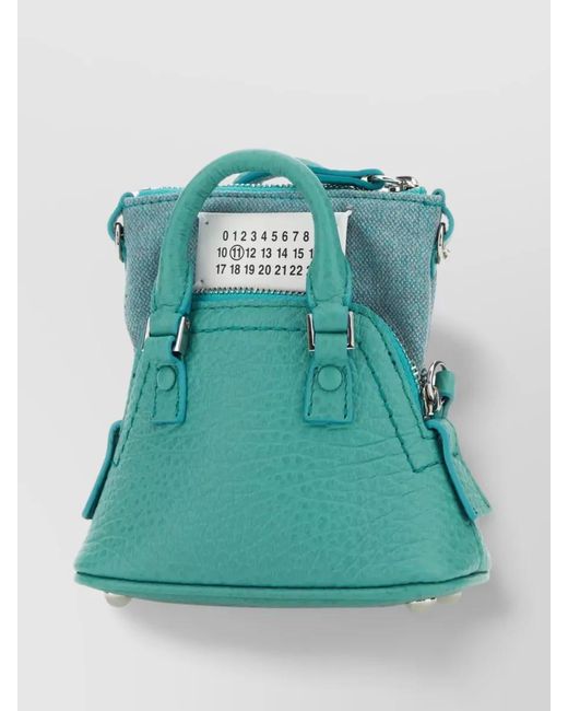 Maison Margiela Green 5Ac Classique Baby Leather Crossbody Bag