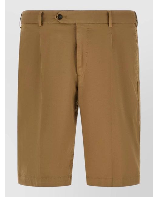 PT Torino Natural Stretch Cotton Bermuda Shorts Belt Loops for men