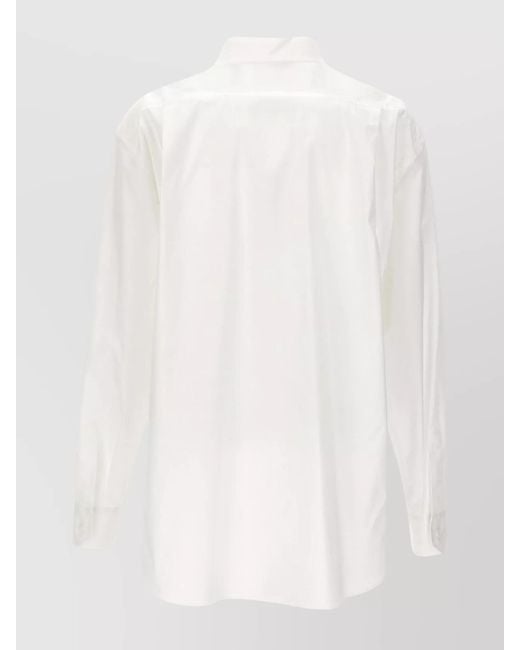 Moschino White Shirt Cotton Chest Pocket