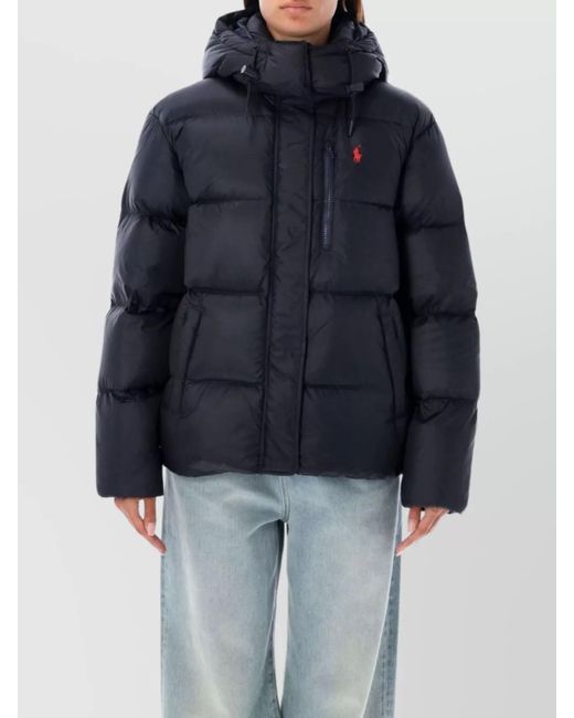 Polo Ralph Lauren Blue Hooded Down Jacket