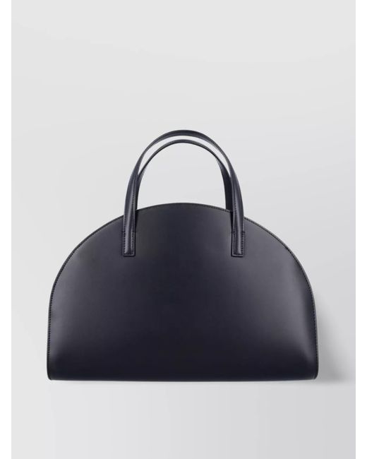 A.P.C. Blue Leather Shoulder Bag Small
