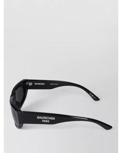 Balenciaga Black Sunglasses Bb0388S 001 Rectangular Frame