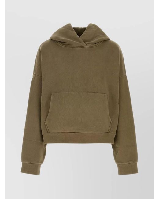 Entire studios Green Oversize Sweatshirt Hooded Front Pocket for men
