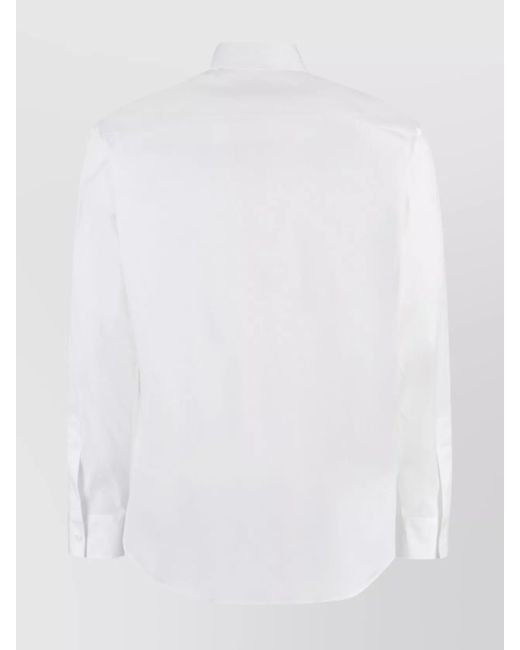 DSquared² White Relaxed-Fit Stretch-Cotton Shirt for men