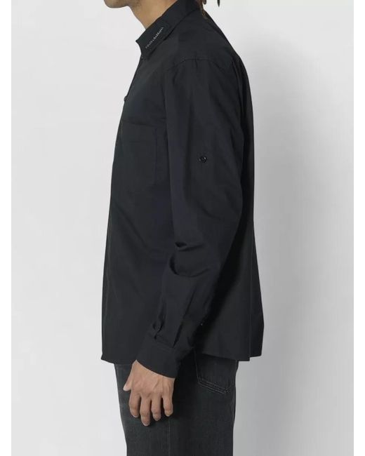 Willy Chavarria Black Cotton T Shirt Distressed Relaxed Fit for men