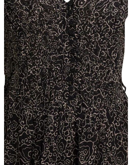 Isabel Marant Black Viscose Mini Dress