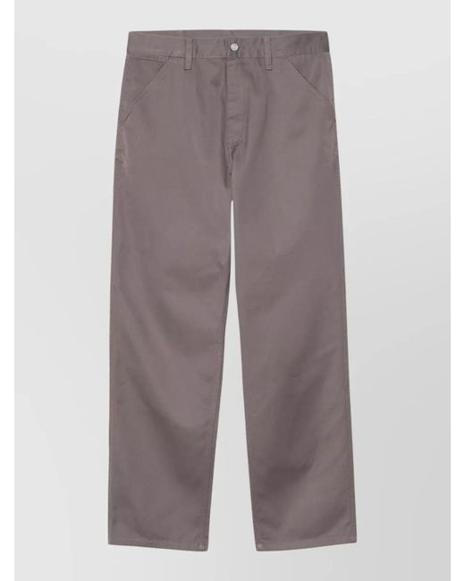 Carhartt Multicolor Straight Leg Pant Belt Loops Back Pockets