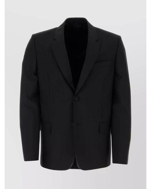 Givenchy Black Stretch Wool Blend Blazer for men