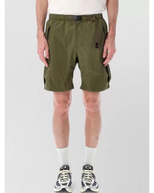 Gramicci Green Explorer Cargo Shorts Recycled Nylon Packable for men