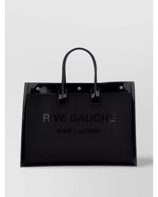 Saint Laurent Black Medium Polyamide Tote Bag