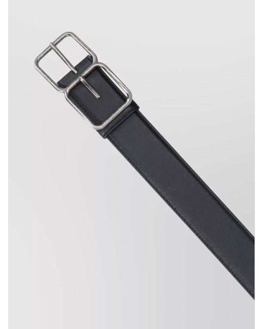 Saint Laurent Black Leather Belt for men