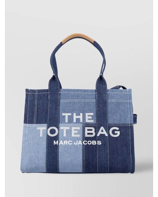 Marc Jacobs Blue The Tote Bag Large Denim Tote Bag