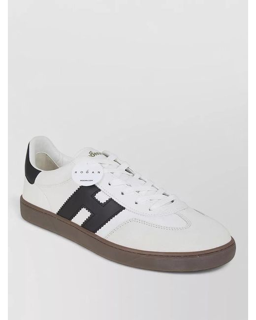 Hogan Metallic Cool Sneakers Lace Up H Detail for men