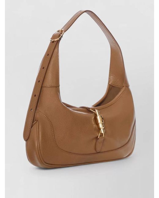 Gucci Brown Jackie 1961 Medium Leather Shoulder Bag
