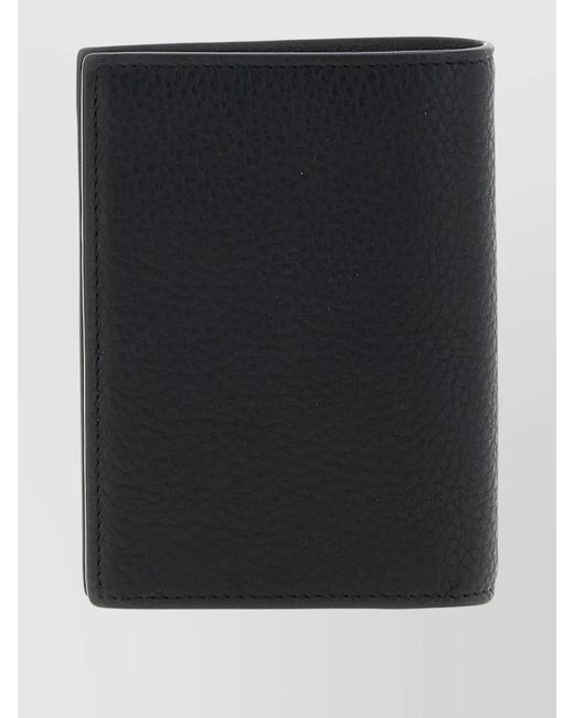 Saint Laurent Black Leather Card Holder for men
