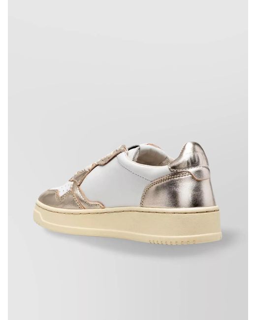 Autry Champion Low-Top Metallic Toe Sneakers