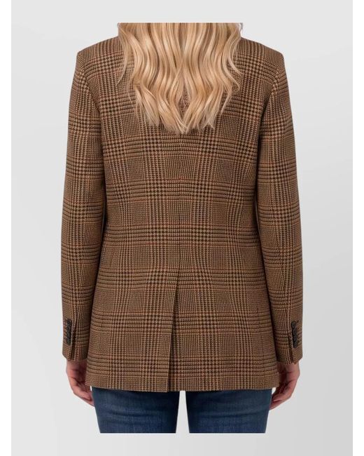 Tagliatore Brown Jasmine Double-Breasted Jacket
