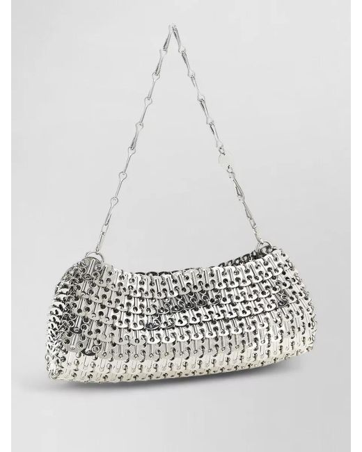 Rabanne White 1969 Chain Mail Shoulder Bag