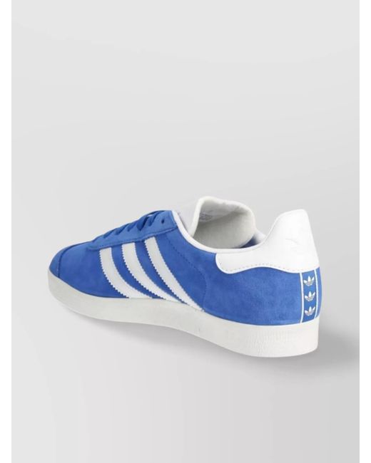 Adidas Blue Suede Leather Low-Top Sneakers