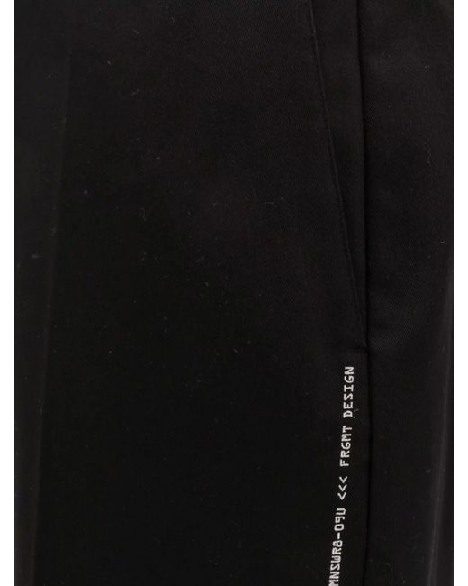 Moncler Genius Black Cotton Straight-Leg Trousers for men
