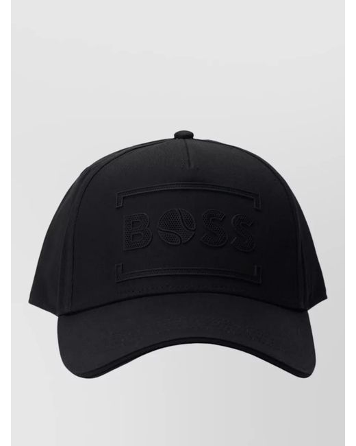 Boss Blue Cotton Baseball Cap for men