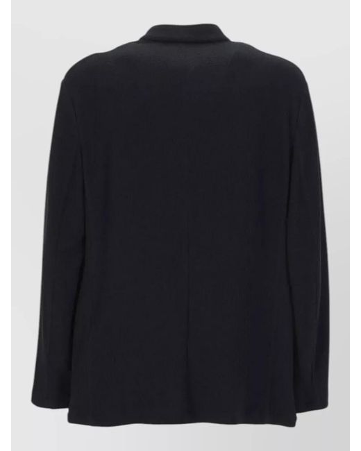 Emporio Armani Blue Single-Breasted Coat for men