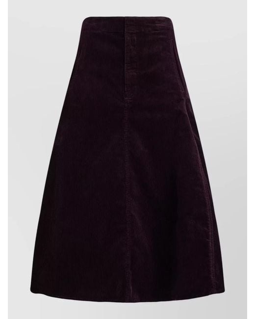 Polo Ralph Lauren Blue Cotton High-Rise A-Line Skirt