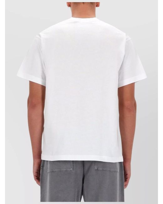 Versace Jeans Couture White Cotton Logo T-Shirt for men