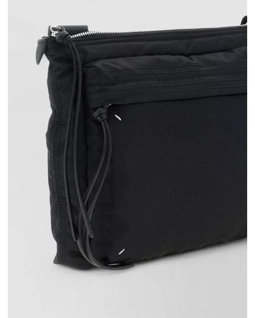 Maison Margiela Black Zip Computer East West Shoulder Bag for men