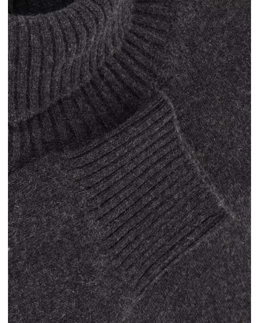 Drumohr Gray Cashmere Crewneck Jumper for men