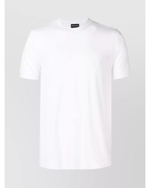 Giorgio Armani White Slim-Fit Crew-Neck T-Shirt for men