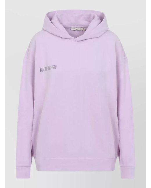 PANGAIA Purple Cotton Oversized Hoodie