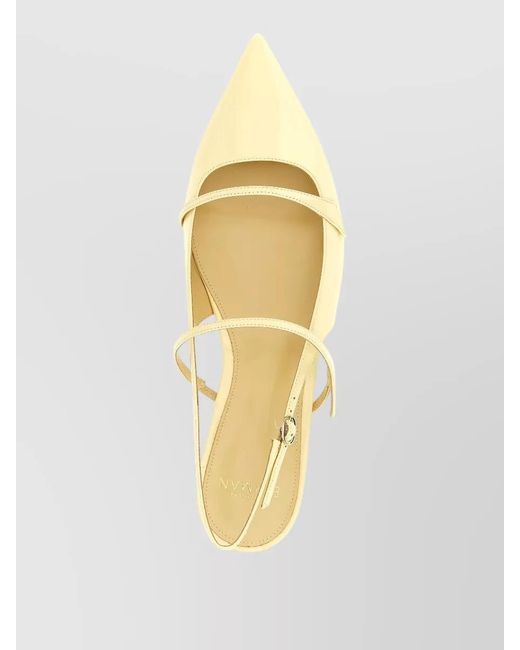 Alexandre Birman Metallic Tita Ballerina Slingback Shoes Patent