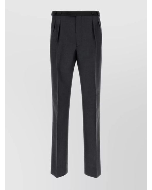 Prada Blue Mohair Wool Tailored Trousers for men