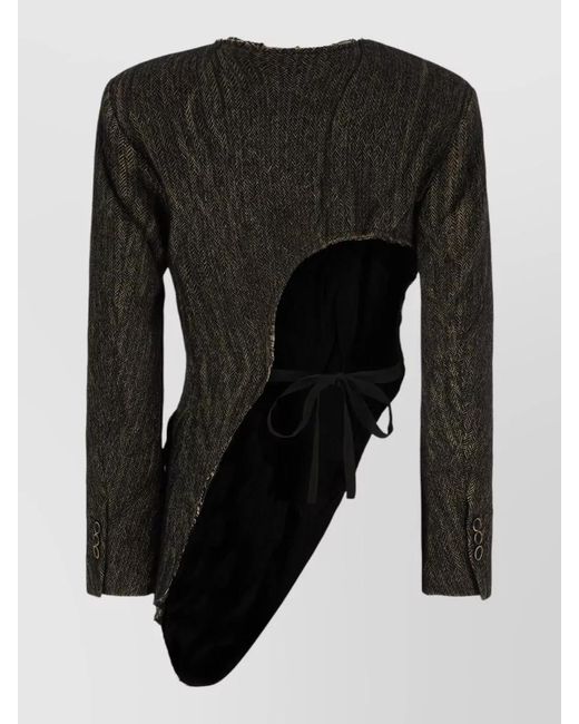Uma Wang Black Fitted Jacket