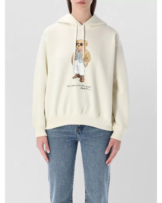 Polo Ralph Lauren Blue Polo Bear Fleece Hoodie