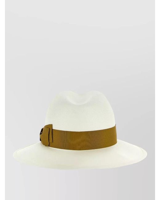 Borsalino Multicolor Amedeo Hat Pinched Crown Ribbon Band for men
