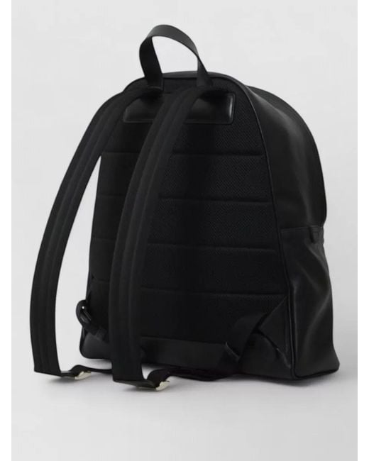 Gucci Black Web Trademark Large Leather Backpack for men
