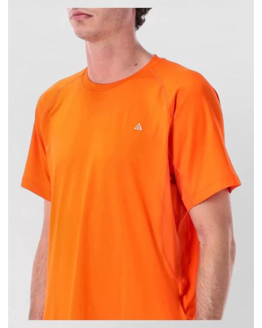 Nike Orange Acg Wildsee Short Sleeve Technical T-Shirt for men