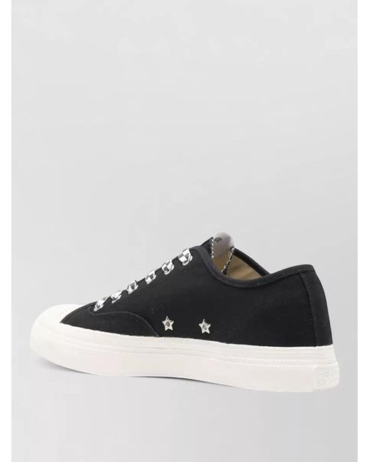 KENZO White Low Sneakers Round Toe Silk Fabric for men