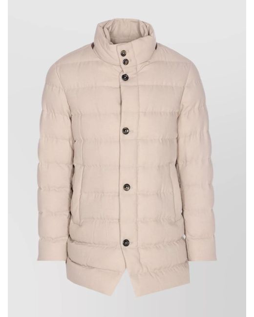 Herno Natural Down Single-Breasted Puffer Jacket for men