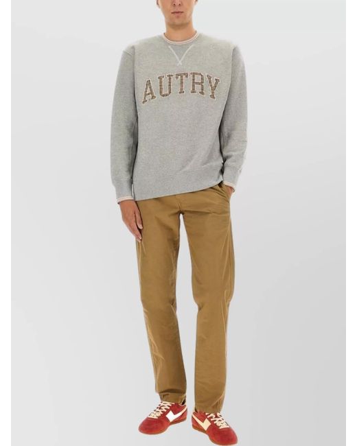 Autry Gray Cotton Sweatshirt for men
