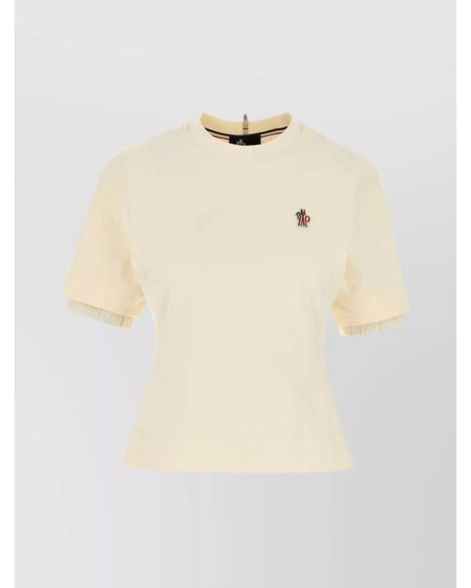 Moncler Natural Stretch Cotton T-Shirt