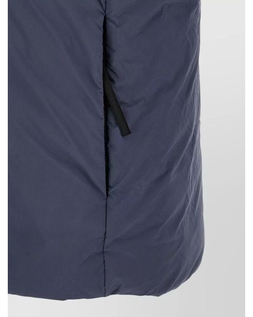 Canada Goose Blue Lodge High Collar Menswear Vest for men