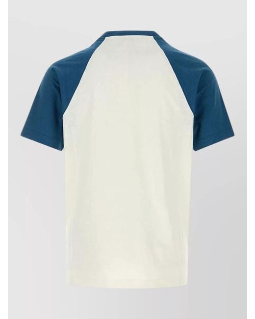 Burberry Blue Cotton T-Shirt for men
