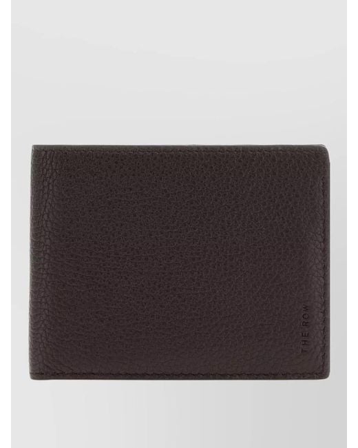 The Row Black Leather Wallet for men