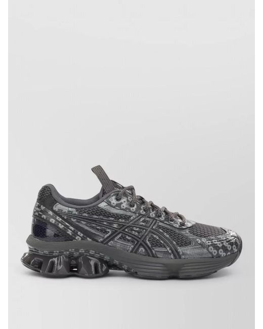 Asics Gray Gel Kinetic Fluent Mesh Low Sneakers for men