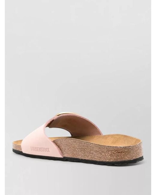 Birkenstock Pink Madrid Big Buckle Casual Flat Sandal