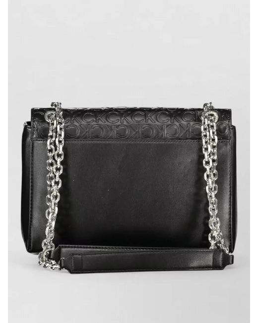 Calvin Klein Black Leather Clutch Bag